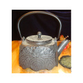 0.9L High Capacity Cast Iron Teapot with Cups Set